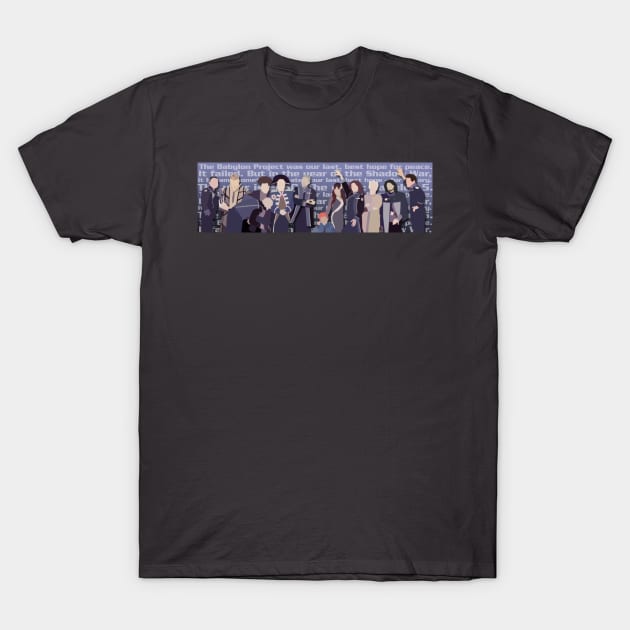 Babylon 5 Cast Portrait T-Shirt by NatLeBrunDesigns